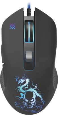 Мышь проводная Defender Sky Dragon GM-090L, 6 кнопок, 800-3200 dpi, + коврик в комплекте от Ecost